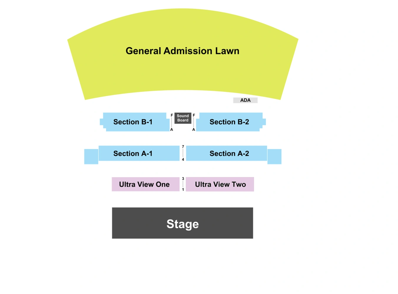 pepsi amphitheatre at fort tuthill seating chart